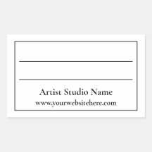 Parte traseira do Trabalho de arte Label Sticker