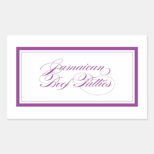 Adesivo Retangular Partes de Carne de Bovino Personalizada_Jamaicana (Frente)