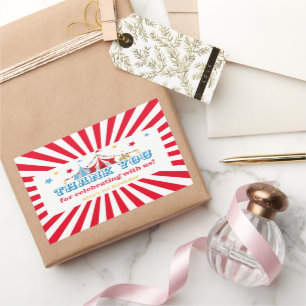 Adesivo Retangular Partido Tema do Carnaval