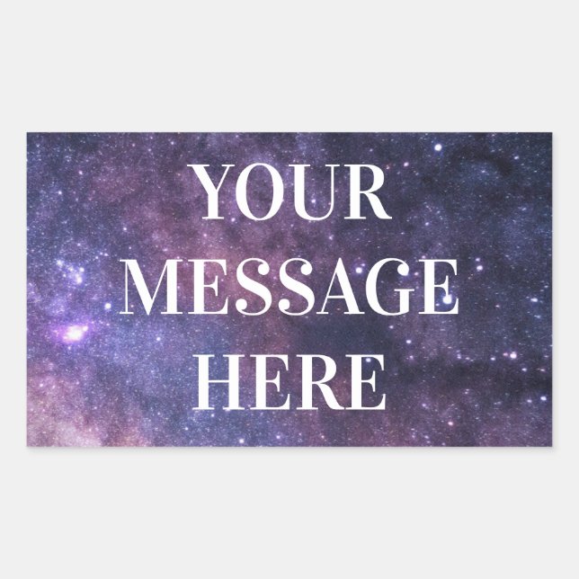 Adesivo Retangular Páscoa NOTURNA - Personalize o seu (Frente)