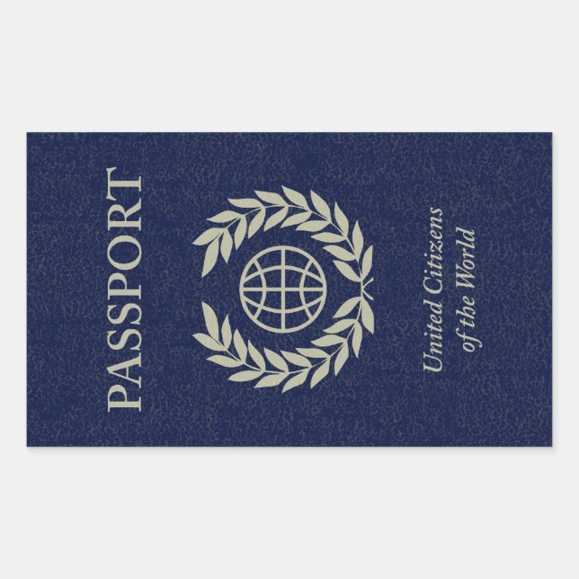 Adesivo Retangular passaporte da marinha (Frente)