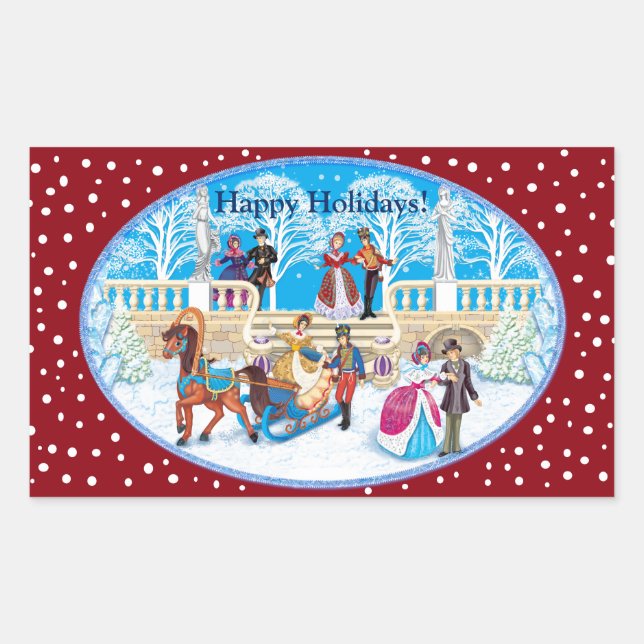 Adesivo Retangular Passo de inverno (Frente)