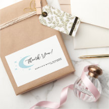 Pastel Moon Stars Chá de fraldas Obrigado