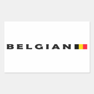 Adesivo Retangular Patriota belga design