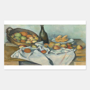 Adesivo Retangular Paul Cezanne - A Cesta das Maçãs
