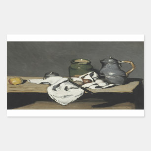 Adesivo Retangular Paul Cezanne - A Vida Estática com Kettle