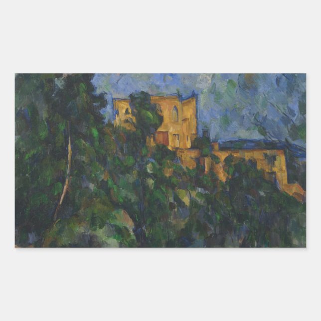 Adesivo Retangular Paul Cezanne - Chateau Noir (Frente)