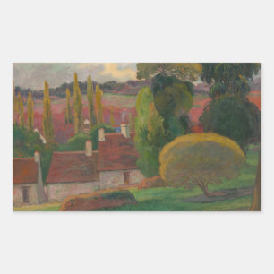 Adesivo Retangular Paul Gauguin - Uma Fazenda na Bretanha