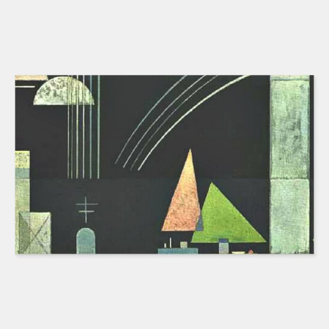 Adesivo Retangular Paul Klee — Em Repouso, (Frente)