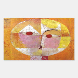 Adesivo Retangular Paul Klee Senecio Painting