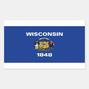 Adesivo Retangular Pavilhão do Estado de Wisconsin
