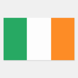 Adesivo Retangular Pavilhão do Vinheta Retangular da Irlanda