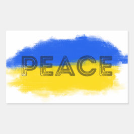 Adesivo Retangular PEACE mantém-se livre para a Ucrânia
