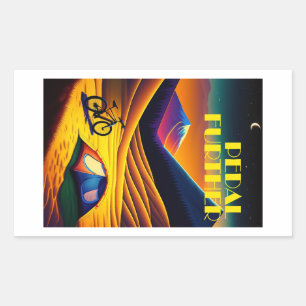 Adesivo Retangular Pedal Mais Montanhas Bikepacking