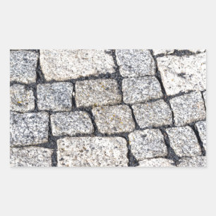 Adesivo Retangular Pedras de uma rua em detalhes
