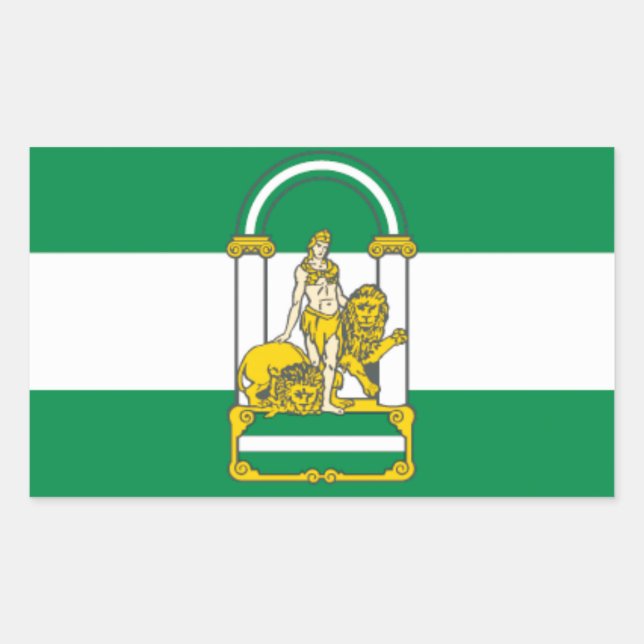 Adesivo Retangular Pegatinas Andalucía (Frente)