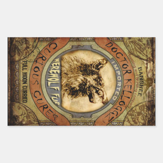 Adesivo Retangular Pele de lobisomem