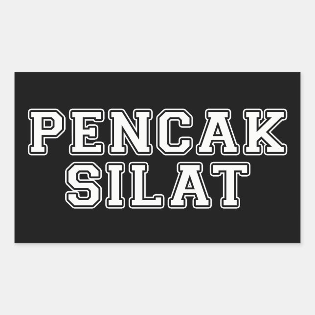 Adesivo Retangular Pencak Silat (Frente)