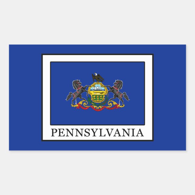 Adesivo Retangular Pensilvânia (Frente)