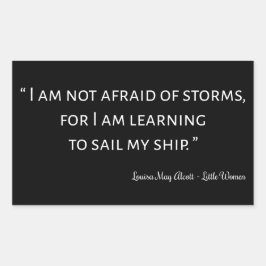 Adesivo Retangular Pequenas mulheres, citando I - Estilo clássico