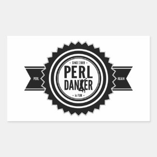 Adesivo Retangular Perl Dancer Stickers
