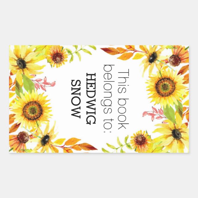 Adesivo Retangular Personalizado Este Livro Pertence à Placa de Reser (Frente)