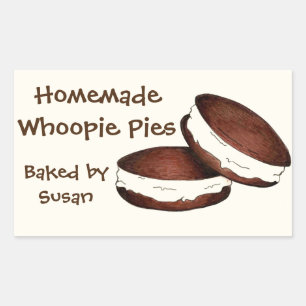 Adesivo Retangular Personalizado Feito Por Whoopie Pie Baking PA Hola