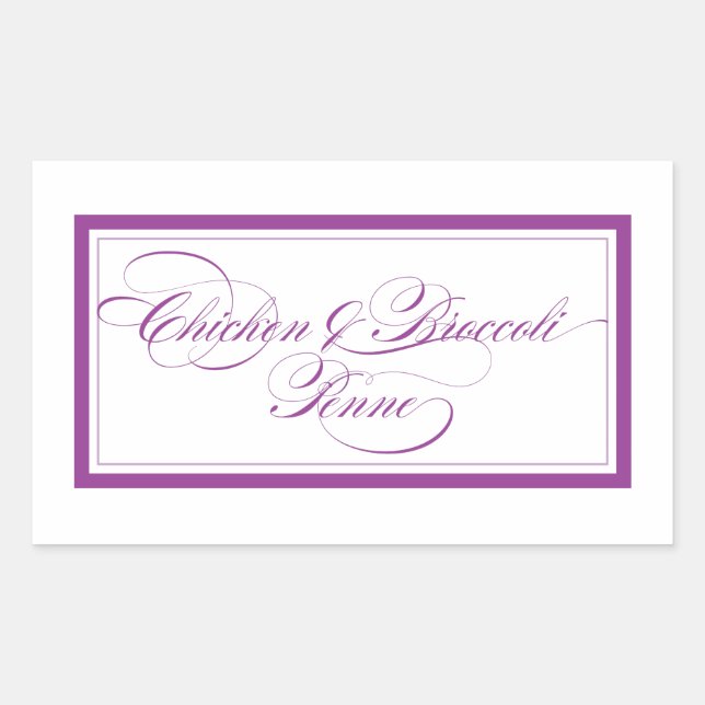 Adesivo Retangular Personalizado_Galinha e Penena de brócolis (Frente)