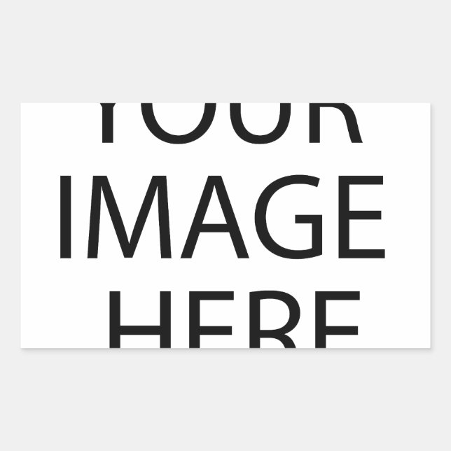 Adesivo Retangular Personalizado Personalizado Sua Própria Fotografia (Frente)