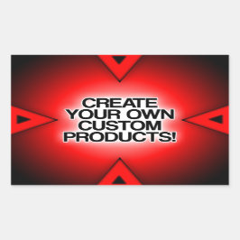 Adesivo Retangular Personalizar / Personalizar / Criar seu próprio