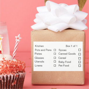 Adesivo Retangular Personalizar Rótulos de Movimentação