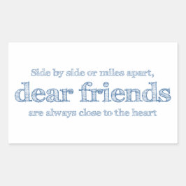 Adesivo Retangular Perto do coração