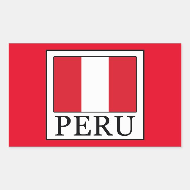 Adesivo Retangular Peru (Frente)