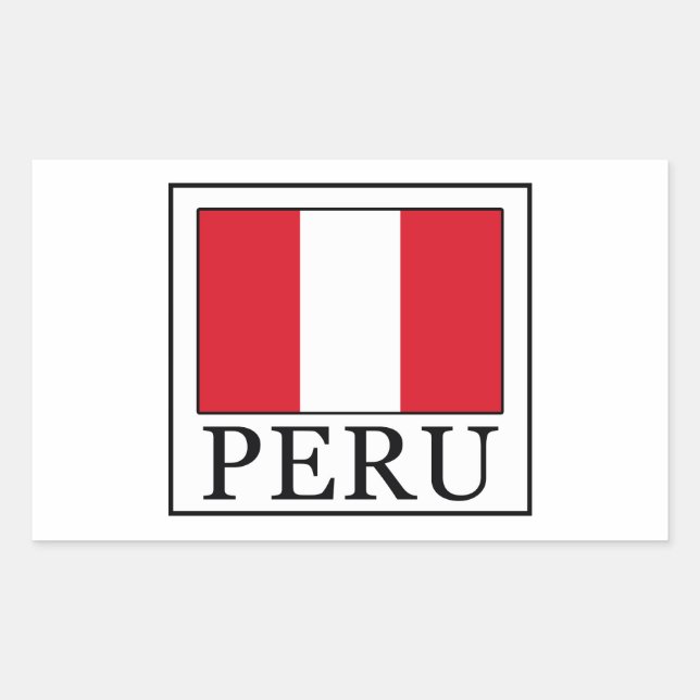 Adesivo Retangular Peru (Frente)