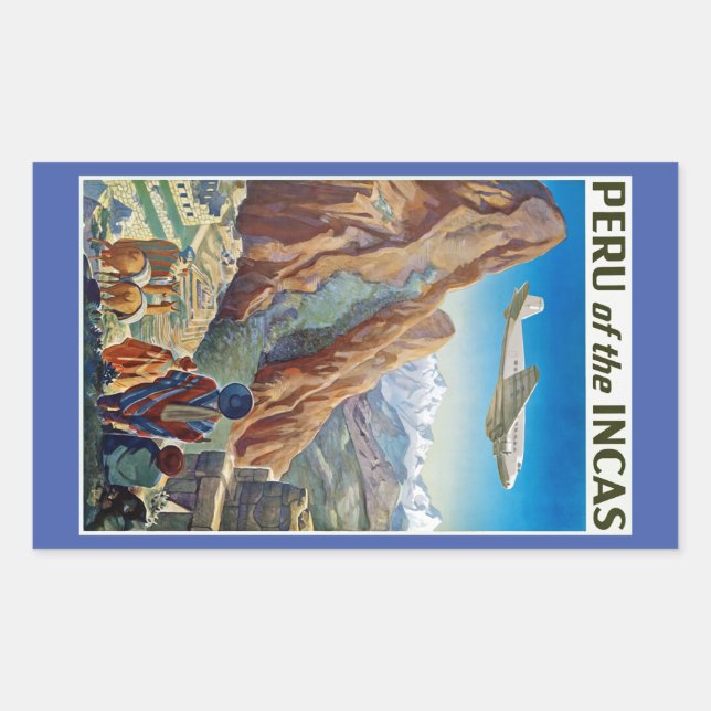 Adesivo Retangular Peru dos Incas (Frente)