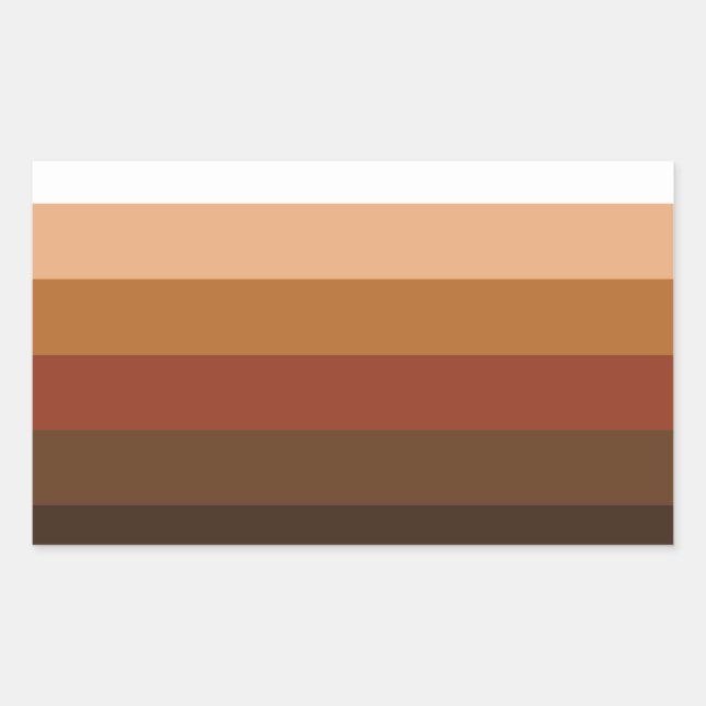 Adesivo Retangular Pessoas do Orgulho de Cores (Frente)