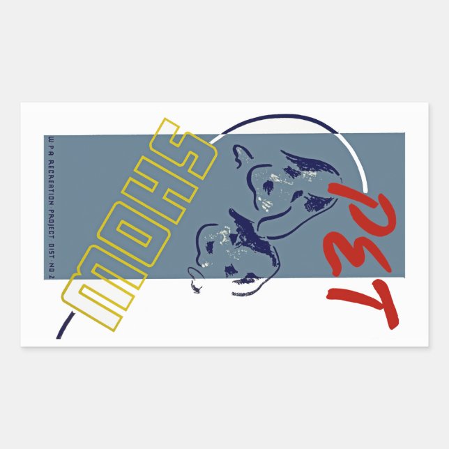 Adesivo Retangular Pet Show (Frente)