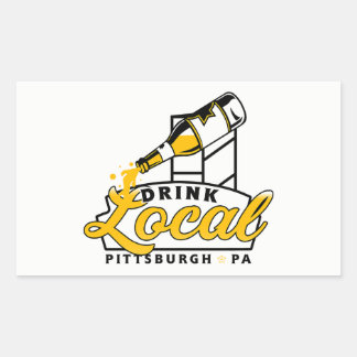 Adesivo Retangular PGH Clothing Co. - Beber Decal Local