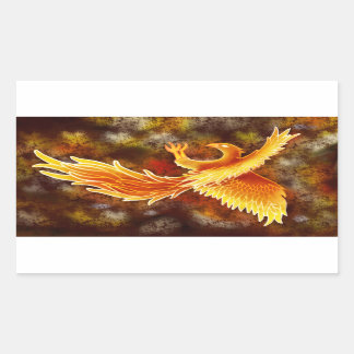 Adesivo Retangular Phoenix no Voo