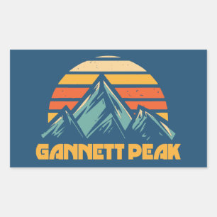 Adesivo Retangular Pico Gannett Retro Turquesa