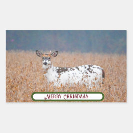 Adesivo Retangular Piebald Deer Photo Stickers