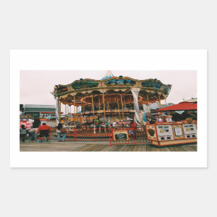 Adesivo Retangular Pier 39 San Francisco, California Carousel Sticker