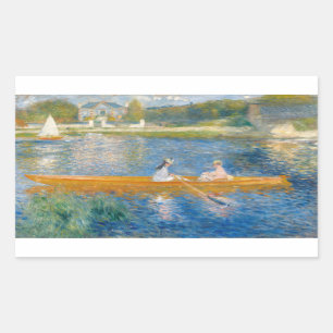 Adesivo Retangular Pierre-Auguste Renoir - O Skiff