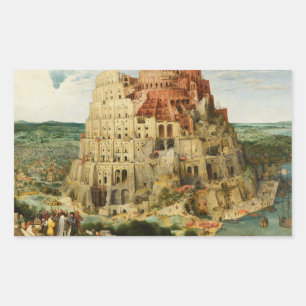Adesivo Retangular Pieter Bruegel, o Velho - A Torre de Babel