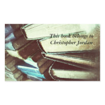 pilha de livros antigos autocolantes