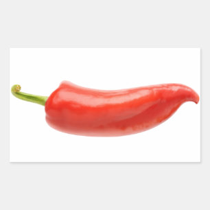 Adesivo Retangular Pimenta vermelha