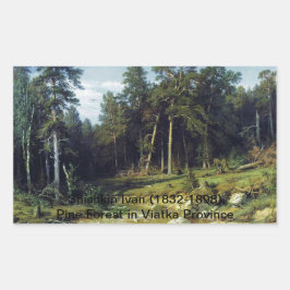 Adesivo Retangular Pine Forest na província de Viatka