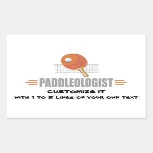 Adesivo Retangular Ping Pong Engraçado