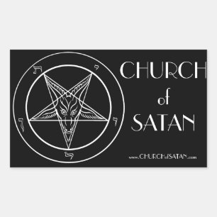 Adesivo Retangular Pinheiros CoS do Baphomet