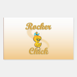 Adesivo Retangular Pintinho Rocker